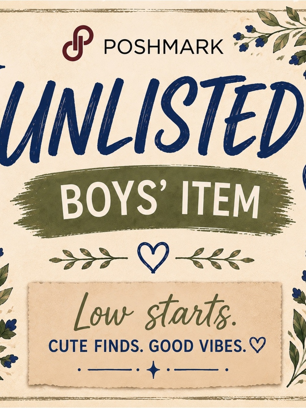 UNLISTED BOYS’ ITEM | POSH SHOW